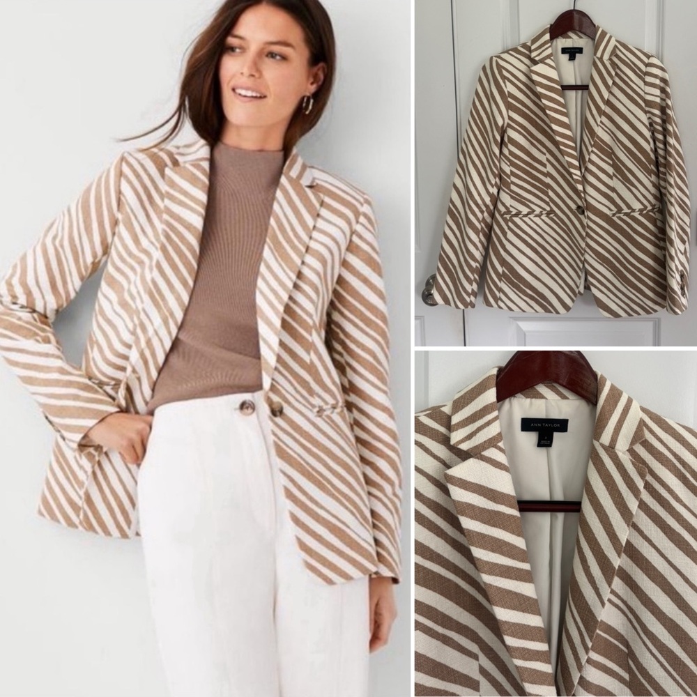 Ann Taylor Zebra Print Blazer